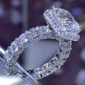 New Design 18K Solid Gold Stone Ladies Engagement Wedding Rings Set Women Diamond Jewelry Moissanite Ring