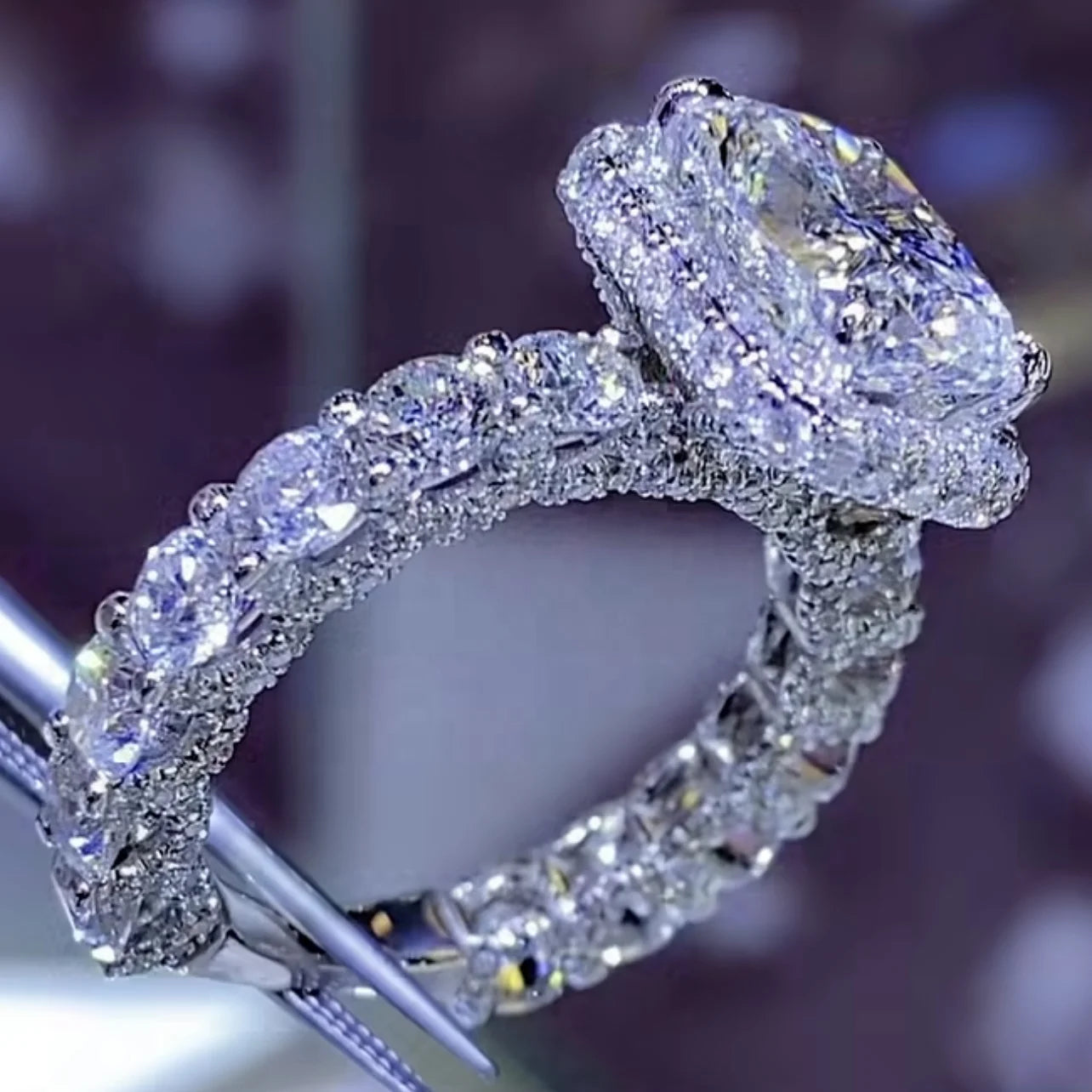 New Design 18K Solid Gold Stone Ladies Engagement Wedding Rings Set Women Diamond Jewelry Moissanite Ring