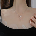 Best Sale Fashion Korean Cute Tassel Butterfly Diamond Choker Necklace for Women