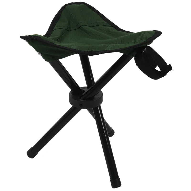 Folding Tripod Stool Outdoor Portable Camping Seat Lightweight Fishing Chair