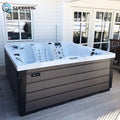 Sunrans Hot Sale 3 Seats and 2 Lounge Design Spa Tub Whirlpool Bathtub Outdoor Balboa Hot Tub with 111pcs Jets