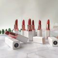 Custom Cosmetics Vegan Organic Waterproof Long Lasting Makeup Private Label Creamy Nude Velvet Matte Lipstick