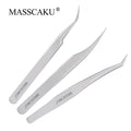 Custom Eyelash Eyebrow Extension Applicator Tools Volume Private Label Stainless Steel Tweezers