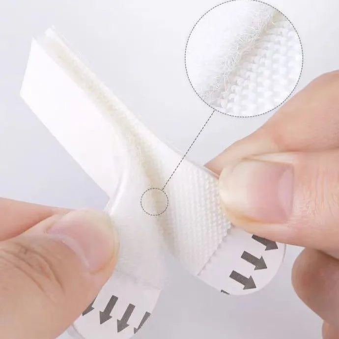 Single Sided Acrylic Adhesive Heat-Resistant Damage-Free Hook and Tape Picture Hanger Strips for Carton Sealing