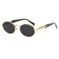 STY9897 Fashion Oval Sun Glasses Ladies Round Frame Metal Sunglasses Women Wholesale Luxury Vintage Retro Sun Protection Shades
