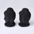 HZ Home Decoration 4cm Buddha Statue Natural Crystal Carving Obsidian Buddha Head Crafts