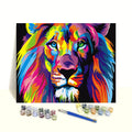 Modern Colorful Tiger Oil Painting by Numbers Famous DIY Adult Colorful Animal Oil Painting by Numbers