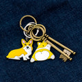 New Arrival Kawaii Keychains Custom Cartoon Keychain with Flower Fruit and Silicone Keychain Charms for Bags Keys