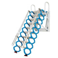 Titanium Magnesium Alloy Electric Combination Attic Ladder Telescopic Foldable Features Minimalist Design Villa Use 300kg Load