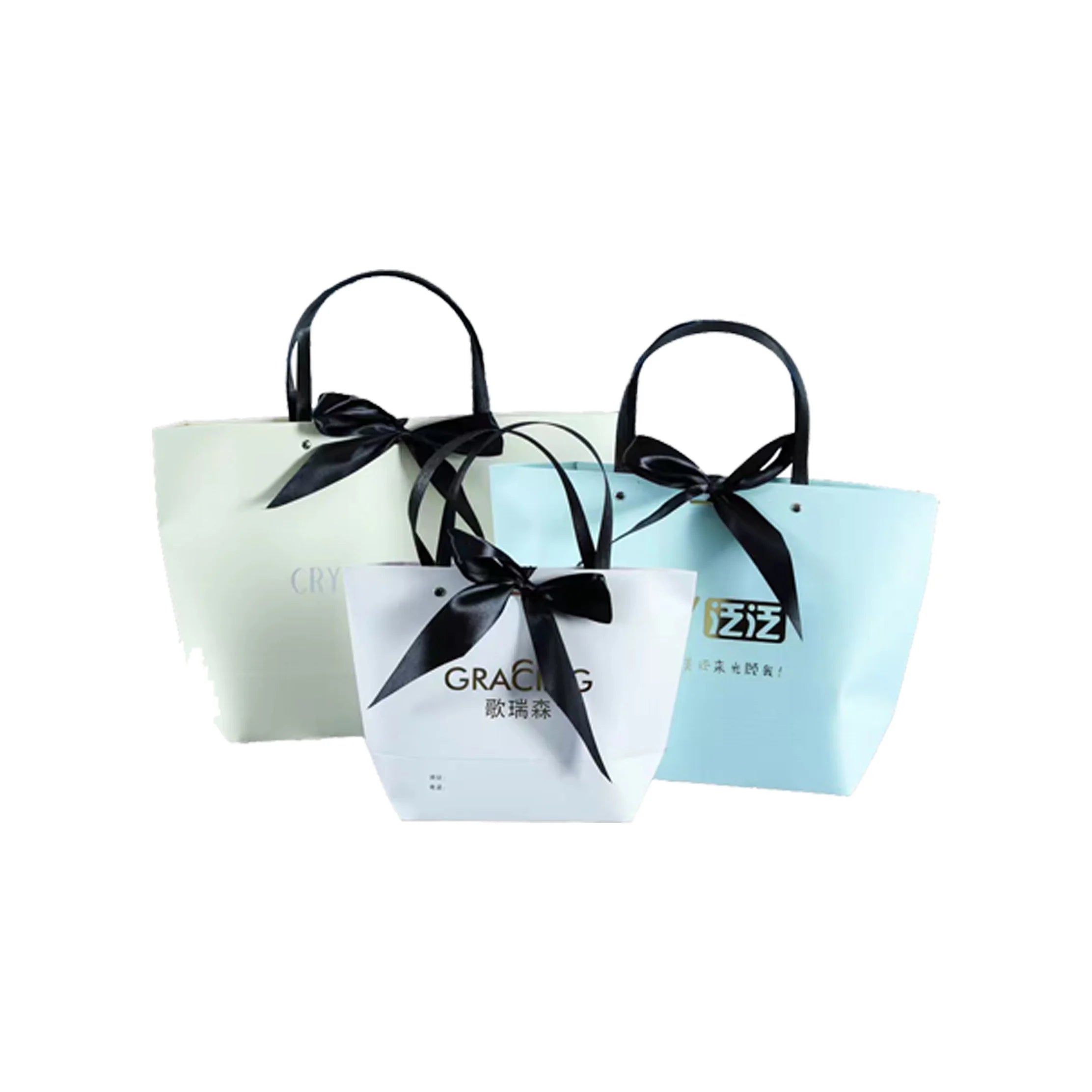 Star Packing Handbags Customized Clothing Store High-end Gift Packaging Paper Bags White Cardboard Shopping Bags