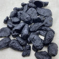 Natural Raw Black Tektite Crystal Tumble Stones Rough Tektite Stones Black Meteorolite Rough Stone for Healing