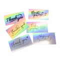 Custom Laser Holographic Hologram Luxury Business Cards Kraft Custom Die Cut Glossy Lamination for Supporting My Small Business