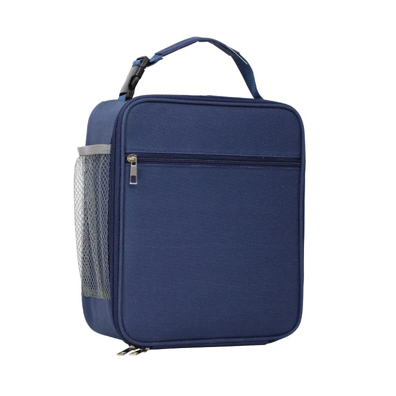 Large Capacity Handled Cooler Bag Portable Oxford Material Thickened Aluminum Foil Insulation Thermal Waterproof Zipper Closure
