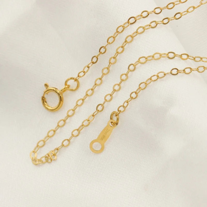 New Style Wholesale 14k Gold Filled Finished Flat Cable Chain for Jewelry Necklace Making