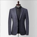 Men's Single-row  Two-button Suit Jacket Business Jackets Suits