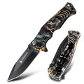 Wholesale Low MOQ Edc Portable Hunting Skull 3D Printing Tactical Survival Outdoor Folding Camping Pocket Knife for Sale
