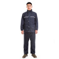 Super Waterproof PVC Polyester Pongee Fabric Rain Jacket with Pants for Rainstorm Protection During Camping and Hiking