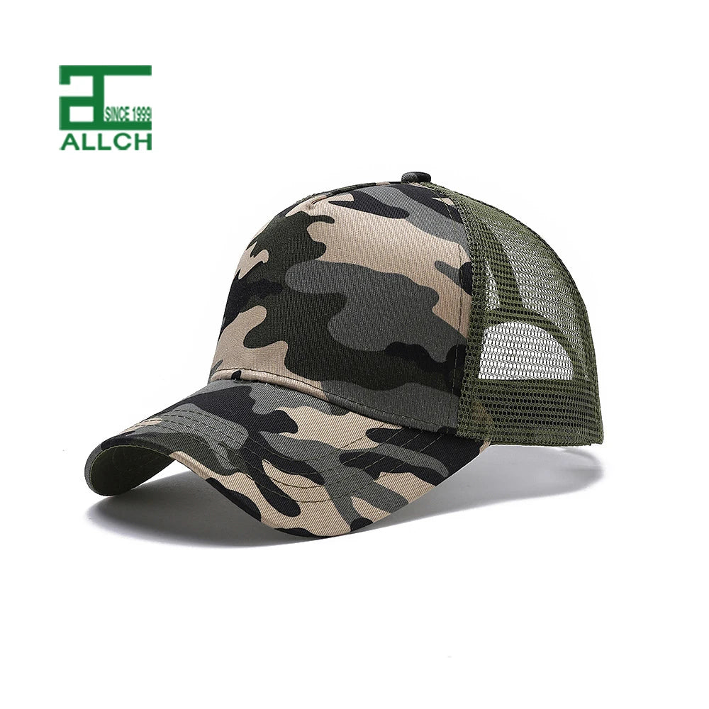 Allch New Arrivals Fashion Embroidery Hats Polyester Trucker Cap 5 Panel Sports Cap Hat Polyester Mesh Trucker Hat for Men