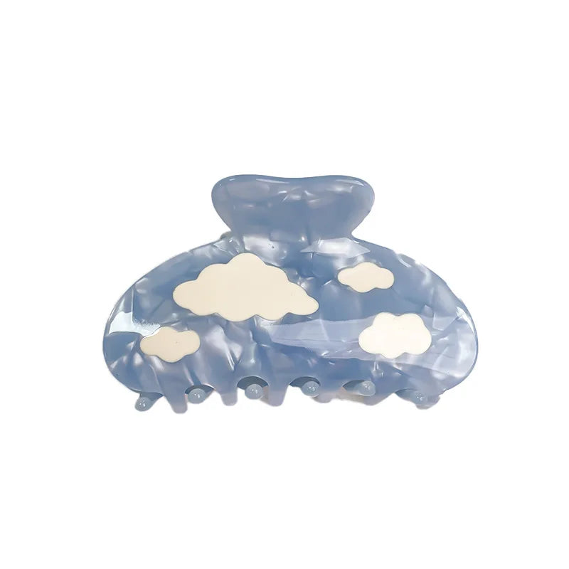 Custom Hair Claw Clip for Women and Girls with Trendy Hair Ties Acetate Cellulose Material Hollow Hairgrips Barrette La France