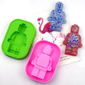 660 Factory Free Sample lego Robot Shape Silicon Resin Mold Silicon Chocolate Moulds Silicone Ice Cube Tray
