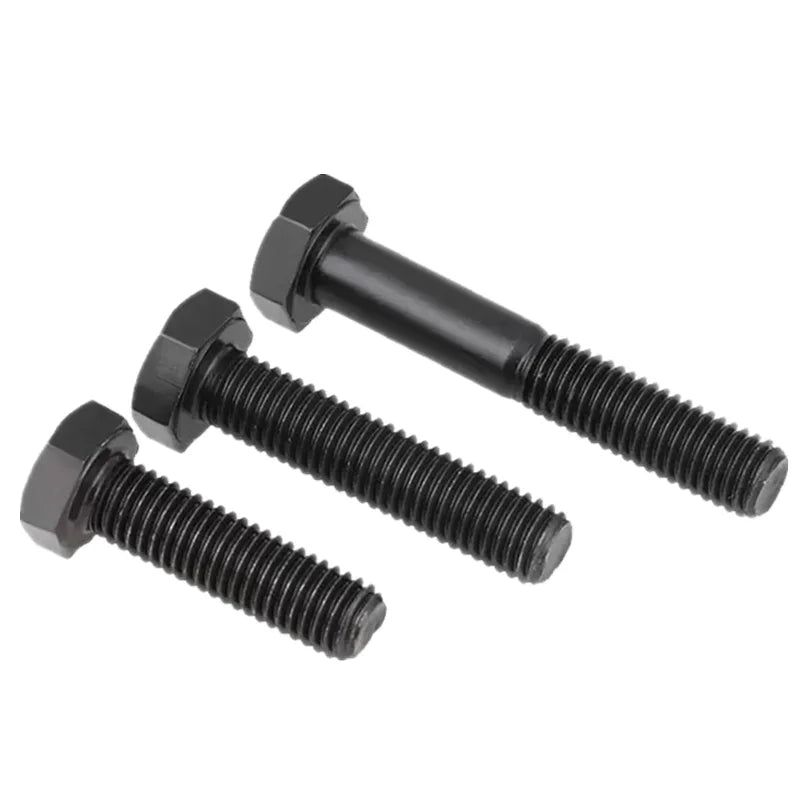 Carbon Steel Black Grade 8.8 10.9 12.9 DIN 933 DIN 931 DIN 6914 ISO 4014 Hex Head Bolts