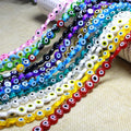 Hotselling Factory Cheap Price 4/6/8/10/12 Evil Eyes Glass Beads Azure Stone Loose Beads for Jewelry Making