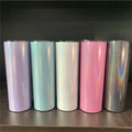 20oz Double Wall Vacuum Insulated Stainless Steel Rainbow Color Skinny Tumbler Lid 304 Material Eco-Friendly Office Cup