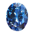 Luster Support Customization GRA Certificate Gray Blue Loose Moissanite Stones Oval Vvs Moissanite