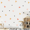 Nordicr Home Decoration Adhesive Diy Flower Boho Wall Sticker for Kids Children Nursery School Decor