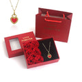 HOVANCI Valentine's Day Gift Ideas Waterproof Non Tanish Stainless Steel Necklace Personality Heart Pendant Gold Plated Necklace