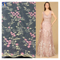 YX2150 2025 Hot Sale Good Price Two-Color Rose Floral Embroidery Lace Fabric Children Garment Dress China Fabric