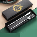 Hot Sale Stainless Steel Flatware Set Steak Knife Fork Silverware 2 Pcs Set Restaurant Cutlery Set With Box