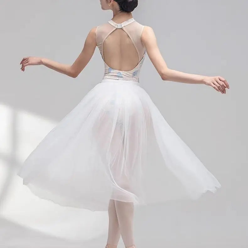 Ballet Dance Skirt Practice Performance Tulle Long  Skirt