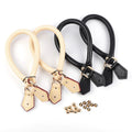 Bag Handle Straps Real Leather 40cm Handle Belt Shoulder Bag Handles Replacement for Handbags Strap DIY Accessories