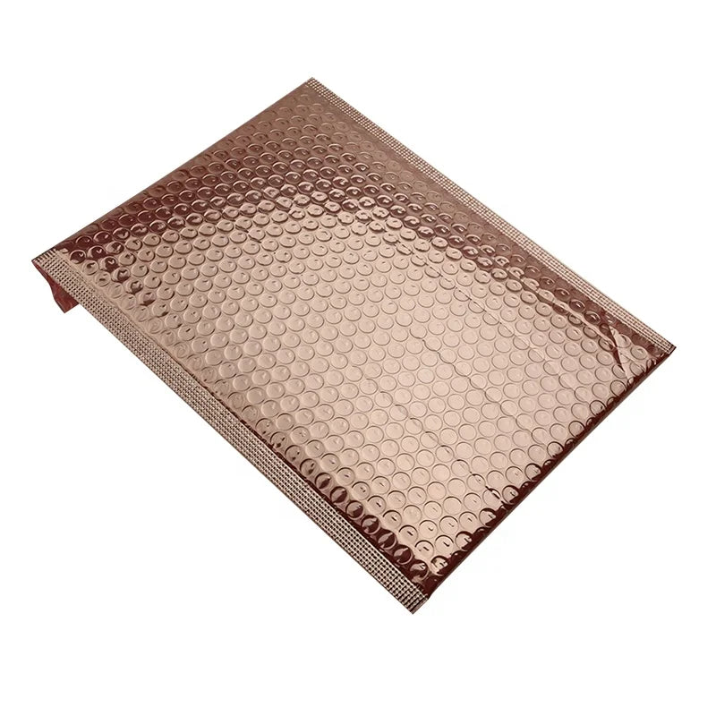 Ready to Ship 110*130+40mm Rose Gold Bubble Mailers Packaging Bags Bubble Padded Envelopes