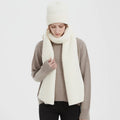 Wholesale Winter Wool Knitted Beanie Hat Scarf Set for Women