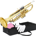 Lacquered Gold Trumpet Musical Instrument B-flat Key Student Adult Beginner Nickel Plated Silver Trumpet Musical Instrument