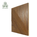 MUMU 3D Acoustic Modern Decor Hot Sale MDF China Trade Interior Natural Solid Wood Wall Cladding Panels