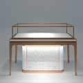 Jewelry Showroom One-Stop Service Vertical Necklace Showpiece Wood Used Body Custom Jewelry Showcase Display Cases