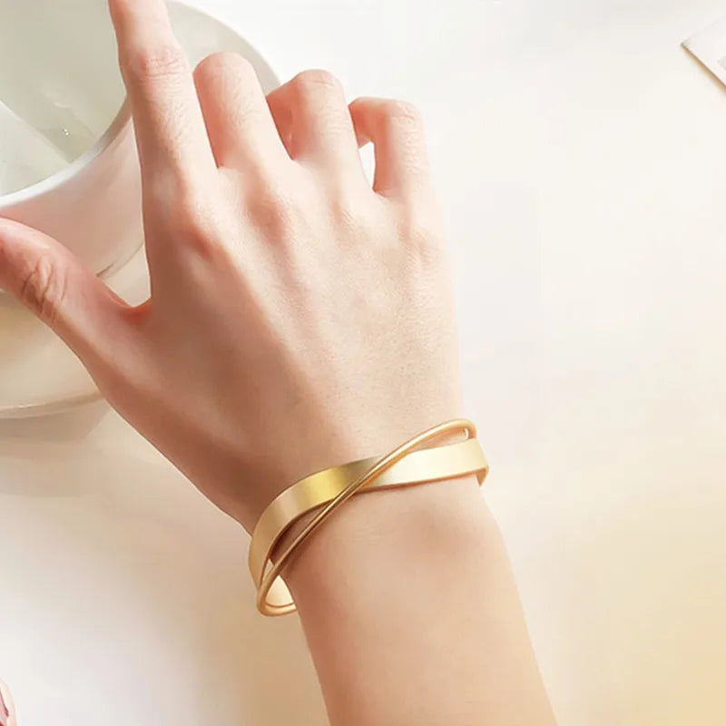 2025 Personality Fashion Jewelry Bracelets Adjustable Cross Gold Plated Geometry Charms for Bracelets