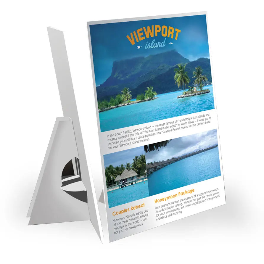 Custom Indoor PVC Plastic Table Top Counter Show Card Sign Boards for Advertising
