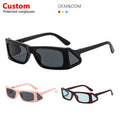 Wholesale Cool Unique Trendy UV400 Sun Protective Sunglasses New Champagne Square Frame Colorful Shade Fashionable Sunglasses