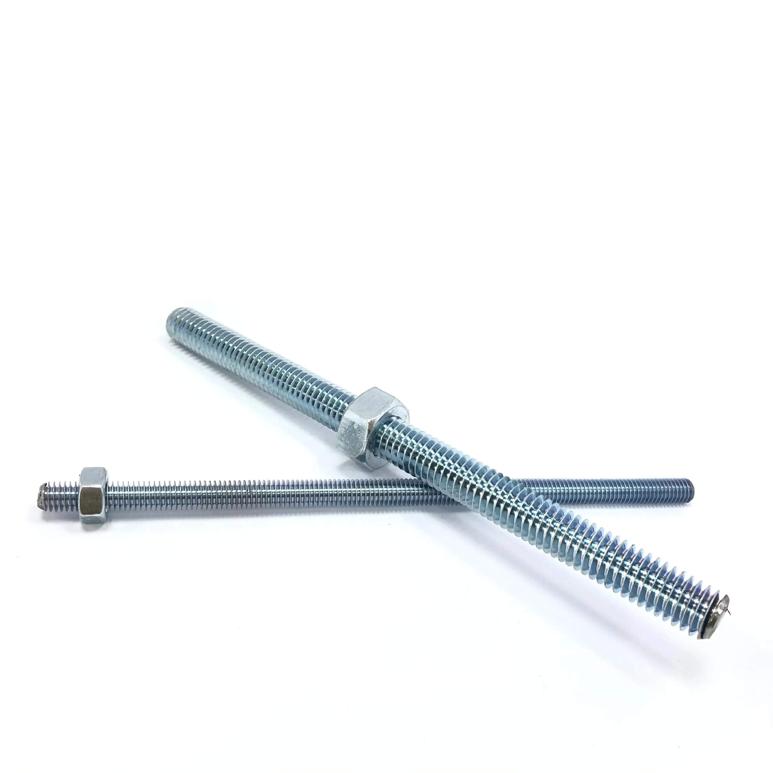 GI Threaded Rod Zinc Plated Hot Dip Galvanized HDG STUDBOLT Threaded Bar Black Self Color 4.8/8.8/10.9/12.9 Threaded Rods