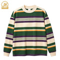 Eco-Friendly Men's Rugby for Polo Pullover Long Sleeve White and Forest Green Printed Cotton Rugby Shirt with Embroidered Techni