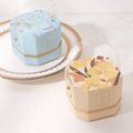 Custom Wholesale Luxury Small Octagonal Gift Boxes Wedding Favour Boxes Wedding Sweet Candy Box With Clear Handle