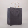 White Brown Recyclable Kraft Paper Twisted Handle Shopping Carrier Bag Logo Lamination for Promotion Exhibition Supermarket