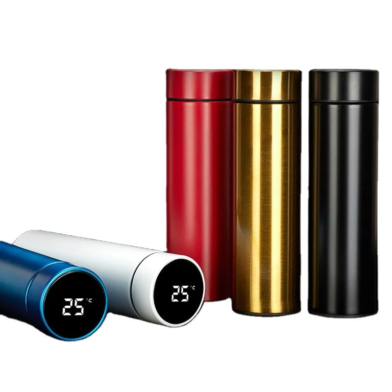 17oz Vacuum Smart Reminder Thermos Flask Led Digital Temperature  Display Stainless Steel Cup Water Bottle