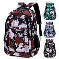 Custom Luxury Fancy Red Colour Nylon Girls School Bagpack with logo Print