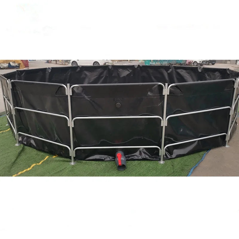 ALY 150000 Liter Circular PVC/TPU Food Grade Anti-UV Aquaculture Pond Tanks for Fish Farming with 1-2 Year Warranty