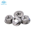 Stainless Steel DIN6923 SS304 SS316 M2.5 M3 M4-M20 Fine Thread Standard Serrated Hex Flange Nuts Zinc Plated Passivated Mining